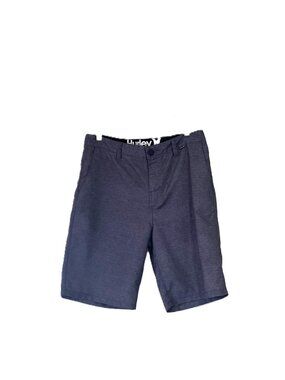 Hurley Hybrid Walk Shorts Men's Size 30 Gray Striped Chino Casual Beach